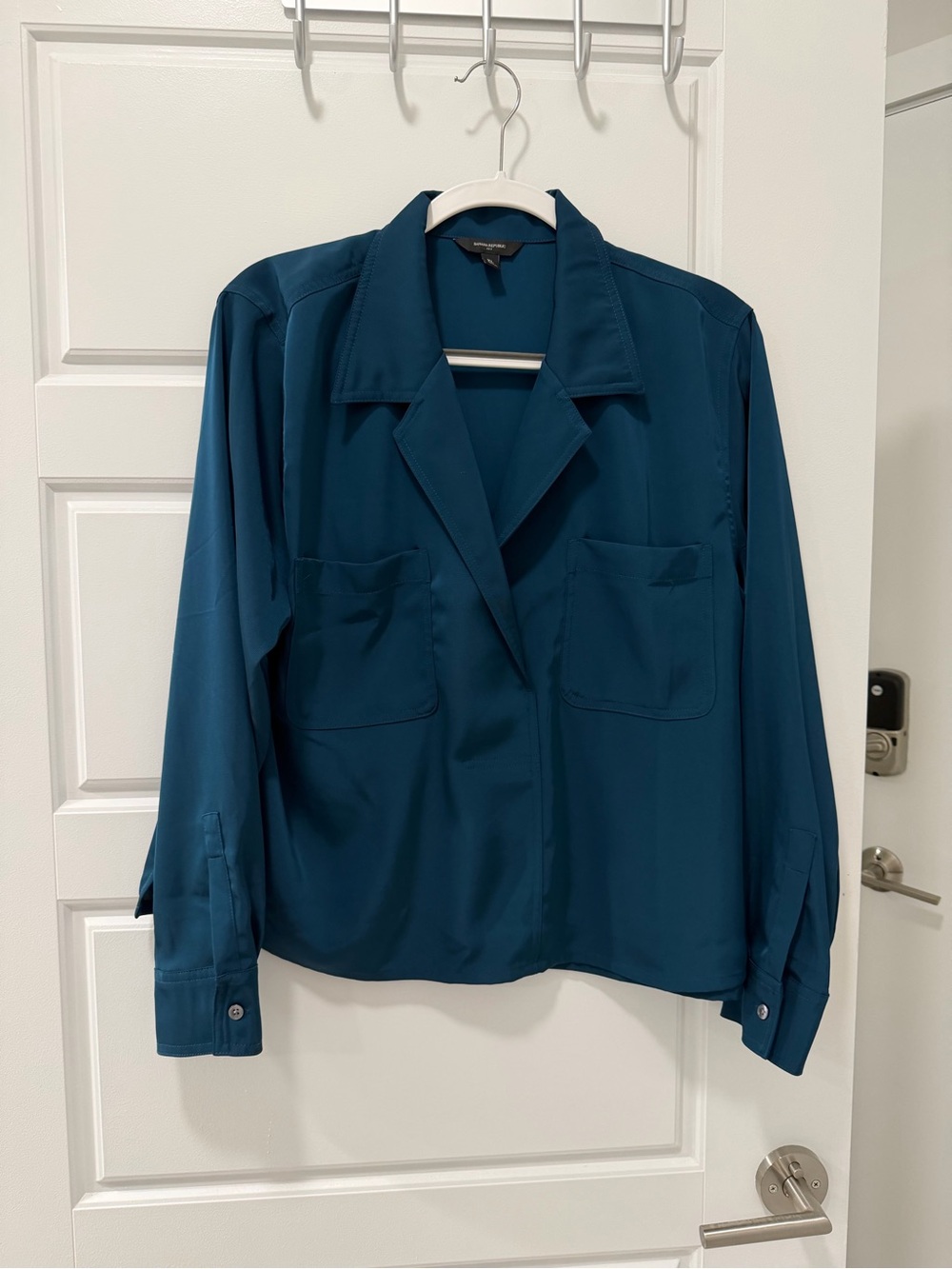 Banana Republic Teal Collar Blouse